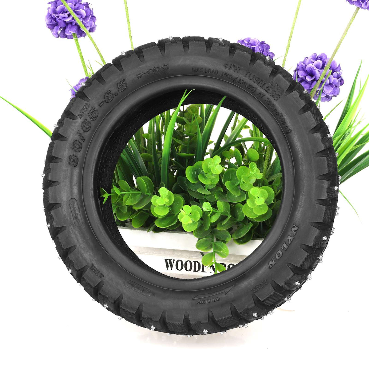 Pneu Tubeless Tout-Terrain Neige avec Clous 11 Pouces (90/65-6,5), vue 5