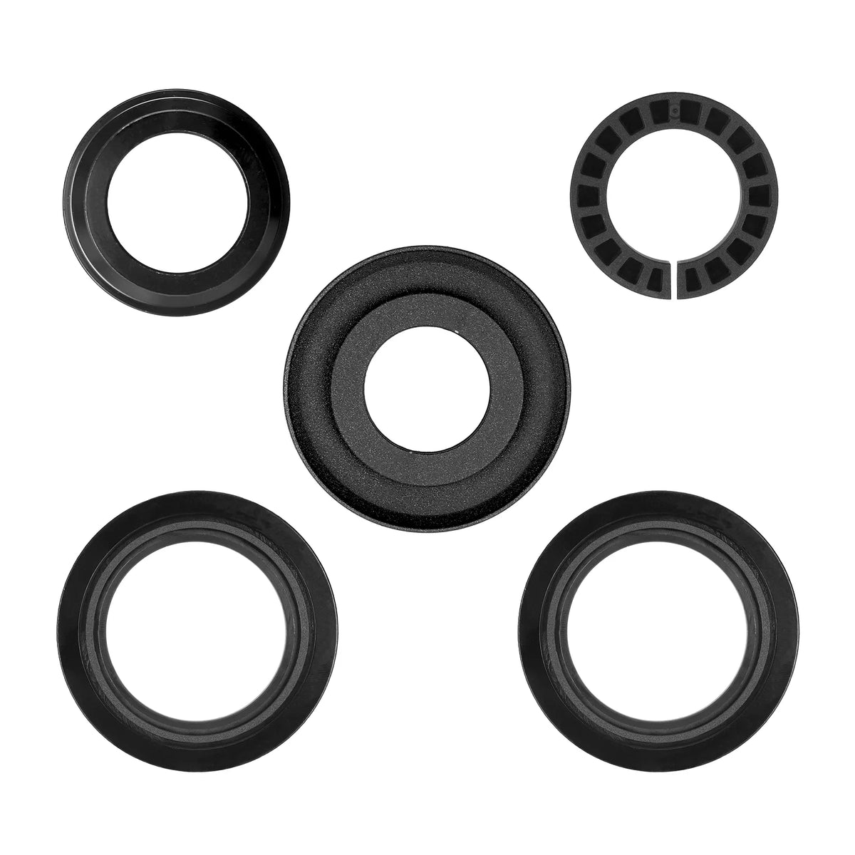 Kit de roulements et bagues de direction noirs pour trottinette électrique