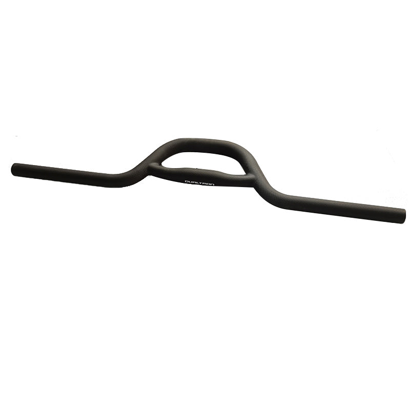 Guidon rehaussé noir pour trottinette électrique Dualtron Spider avec l'inscription Dualtron au centre
