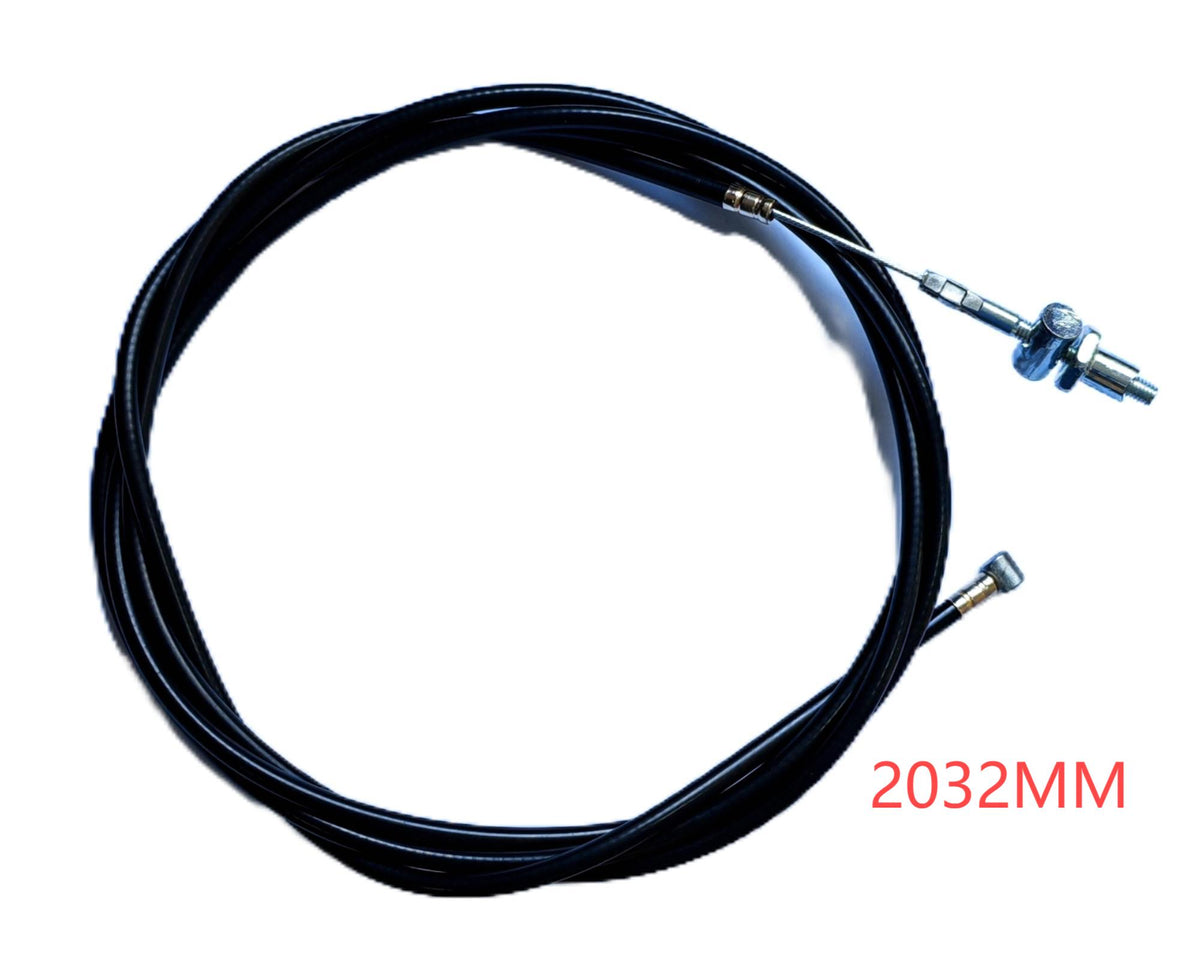 Câble de frein arrière noir enroulé de 2032 mm pour trottinette électrique.