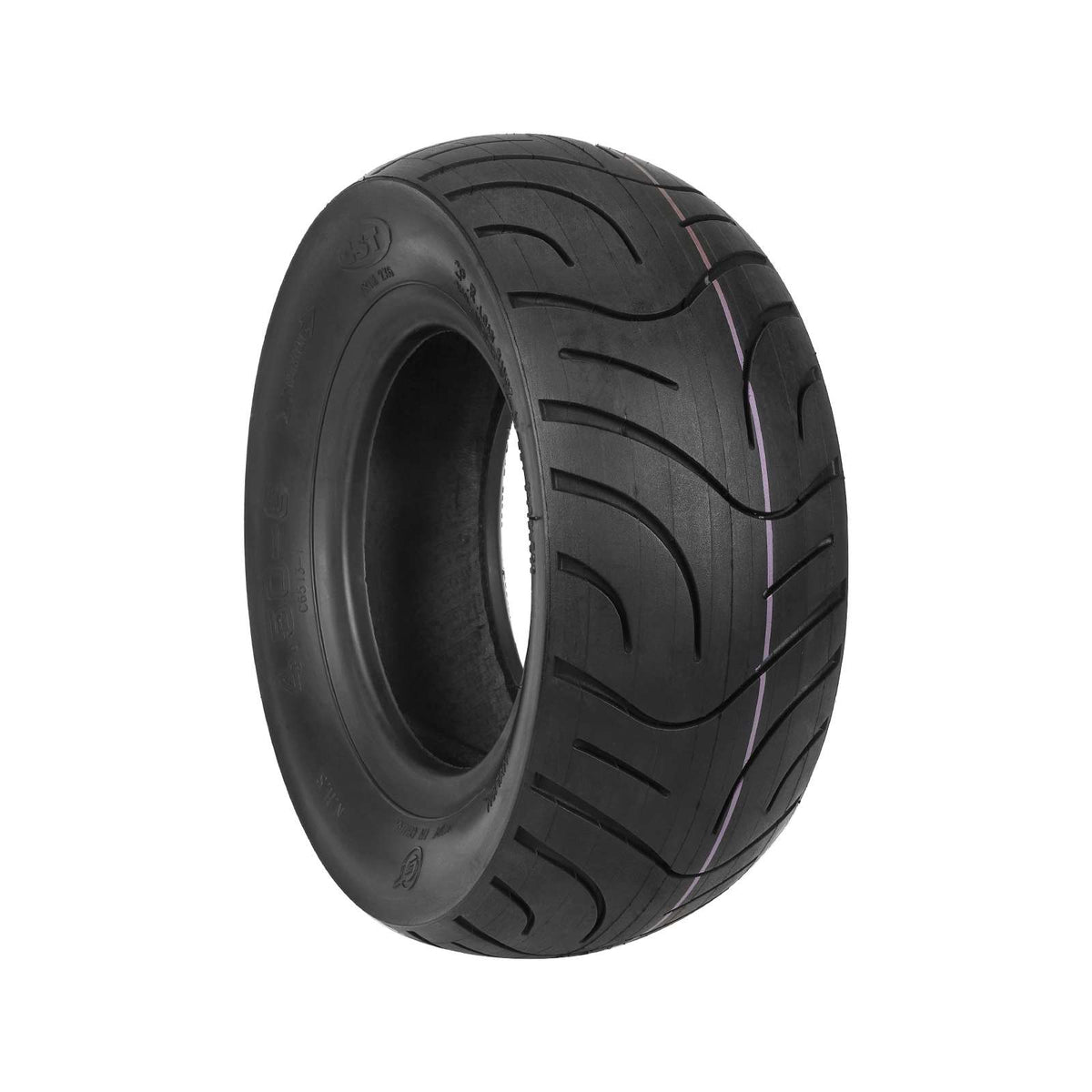 Pneu tubeless route CST 10 pouces noir de trois-quarts