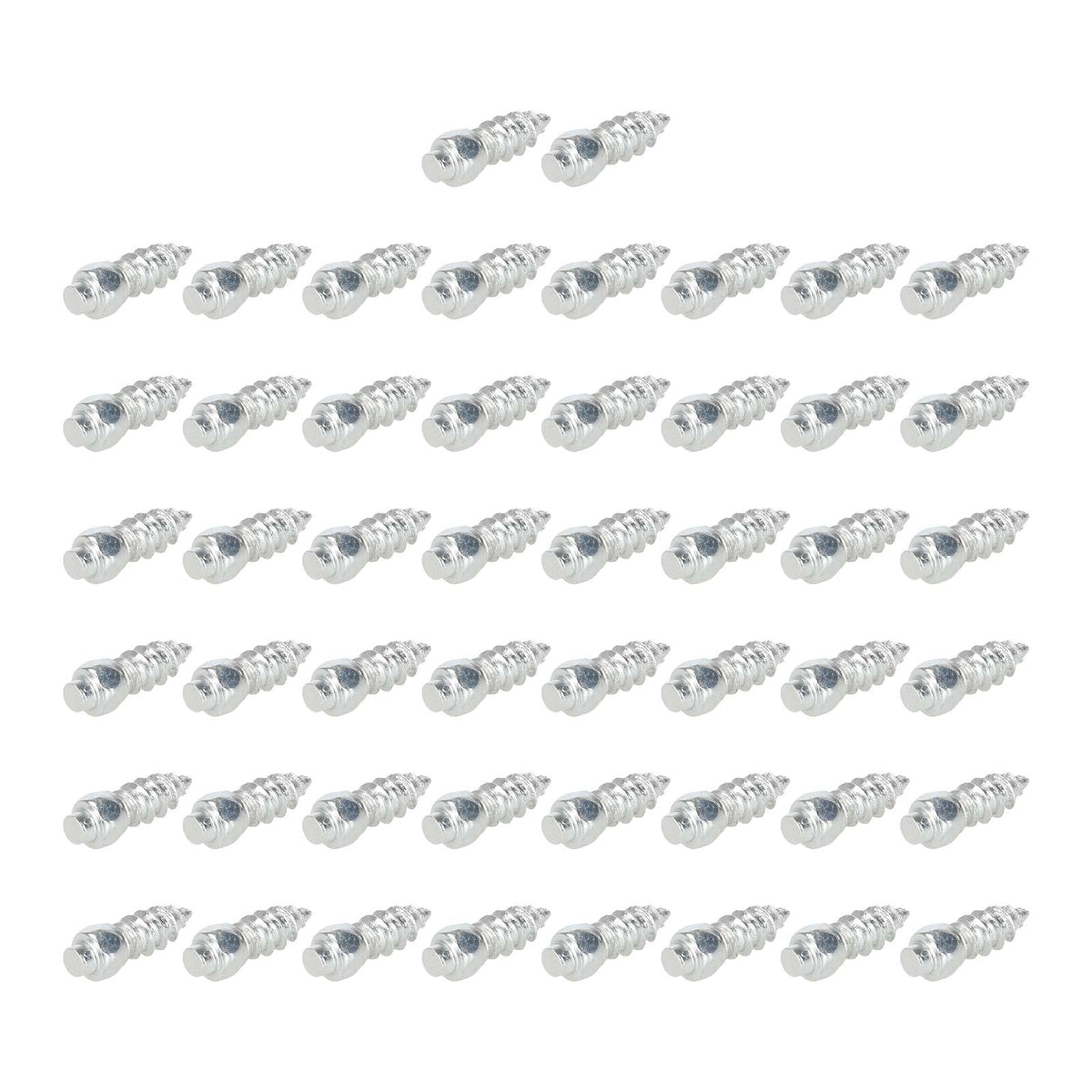 Lot de 50 vis crampons antidérapants argentés pour pneus de trottinette