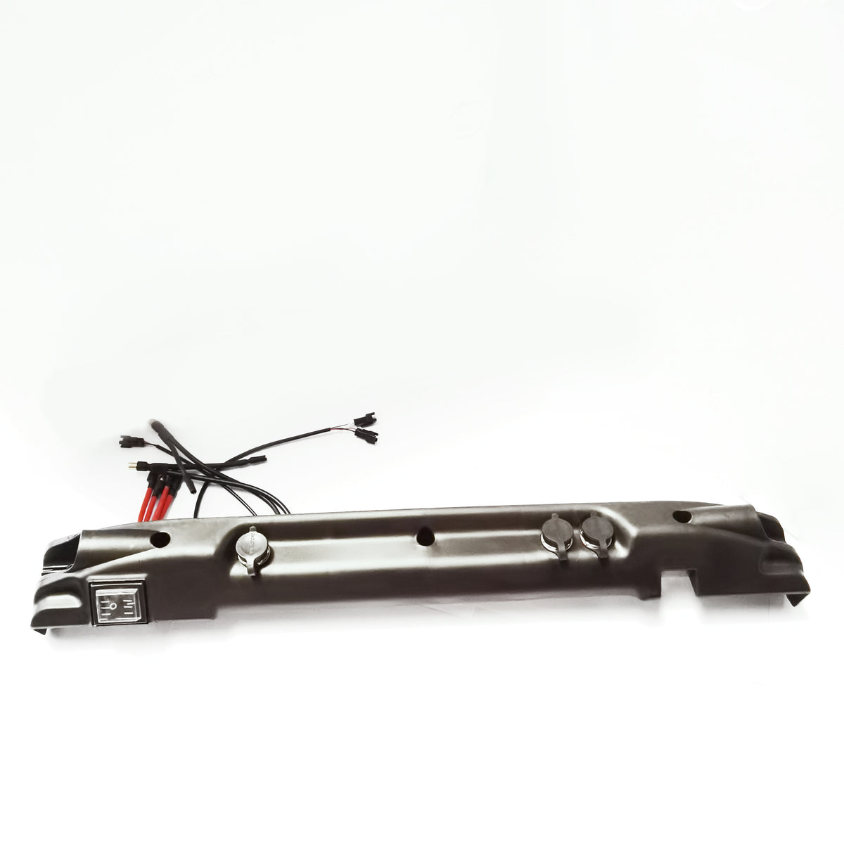Carénage latéral gauche noir avec câblage et ports de charge pour trottinette électrique Dualtron Eagle