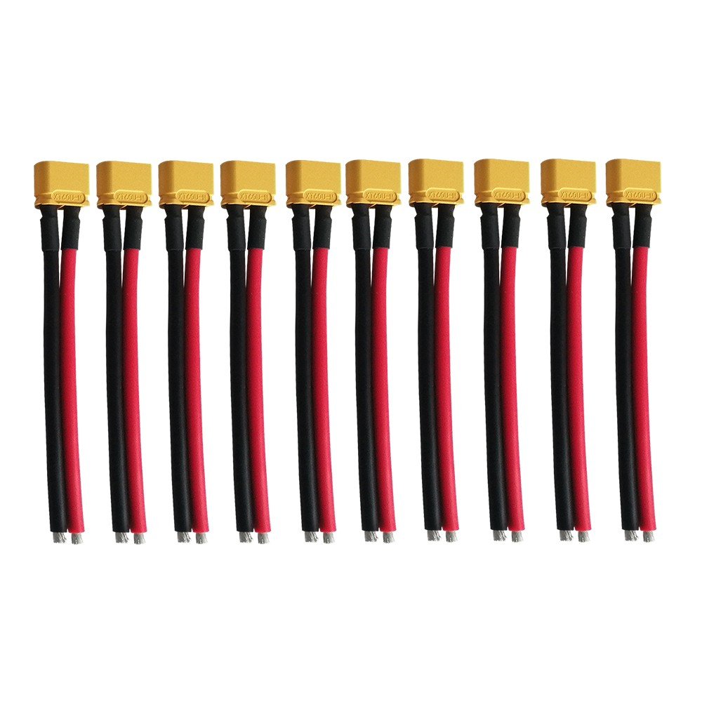Xt60 male connector cable 10 cm x10 pcs cheap