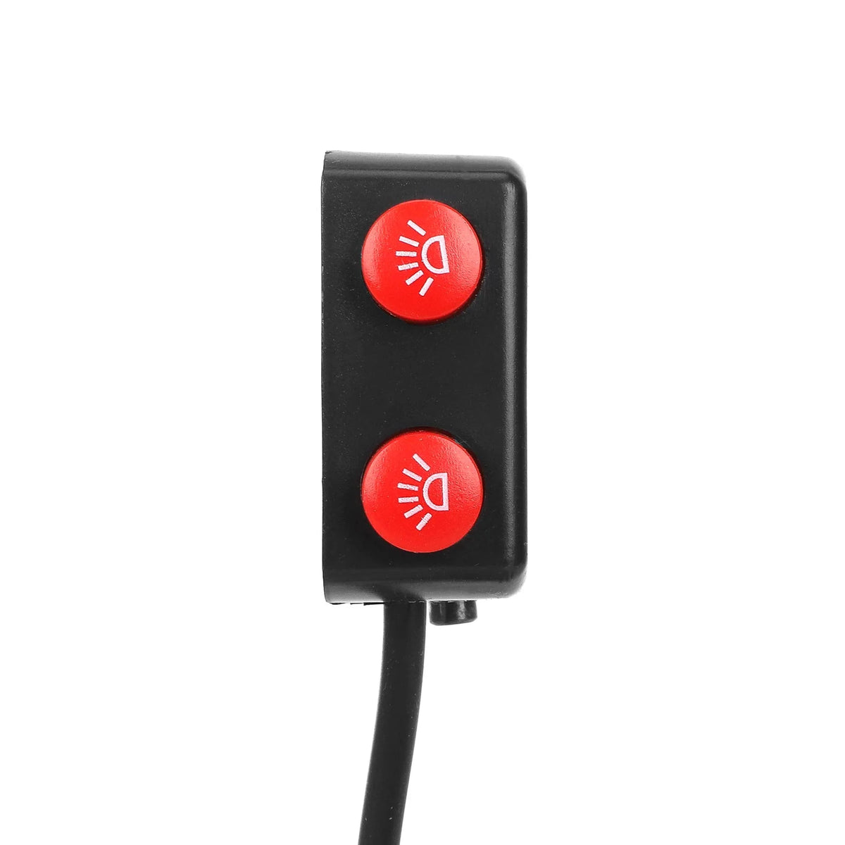 Commodo Double Bouton Rouge Phare, vue 5