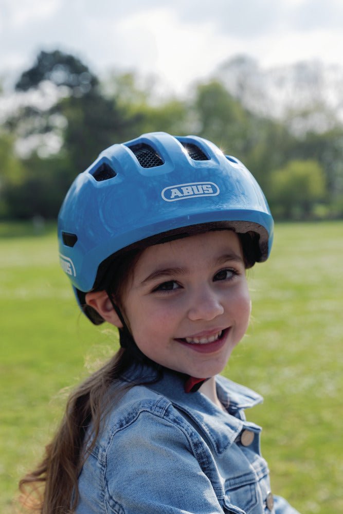 Casque enfant Abus SMILEY 3.0 SHINY BLUE - Weebot