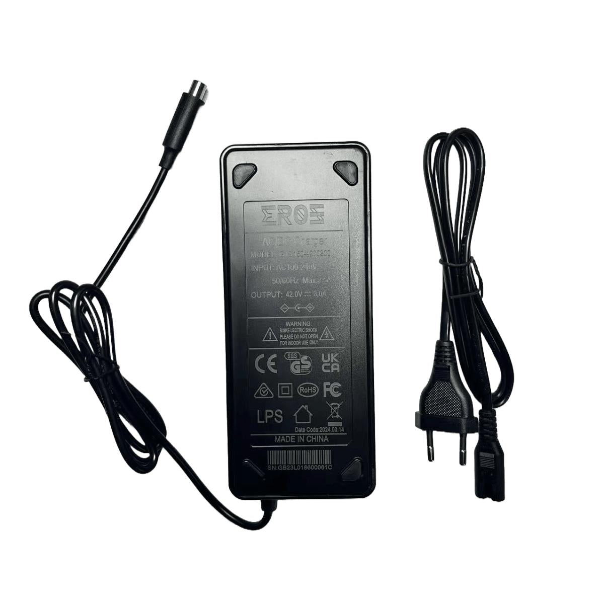 Chargeur Standard 36V pour Trottinette Électrique Xiaomi et Ninebot (RCA) - Weebot