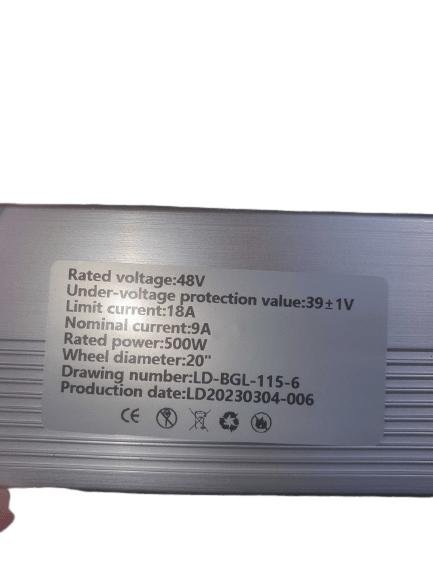 Contrôleur 48V 500W 9A pour Vélo Électrique Garrett Miller (Ancienne Version) - Weebot