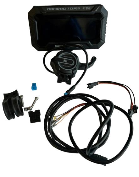 Kit Afficheur EY4 (Bluetooth) avec Câble et Gâchette pour Trottinette Electrique Dualtron Minimotors Jusqu'à 72V - Nouvelle Connectique Bleu - Weebot