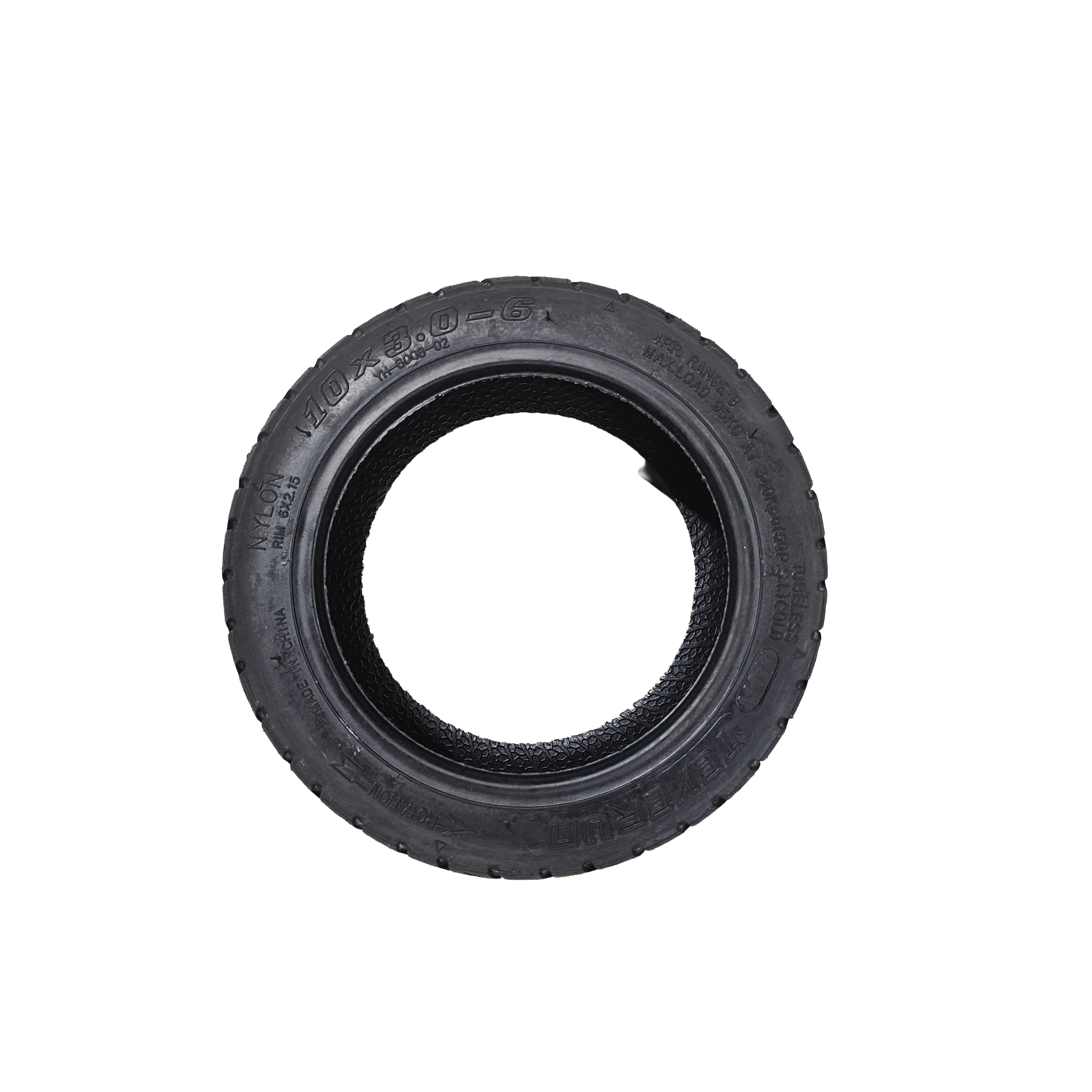 Pneu 10x3 Tubeless pour Trottinette Électrique Teverun Space