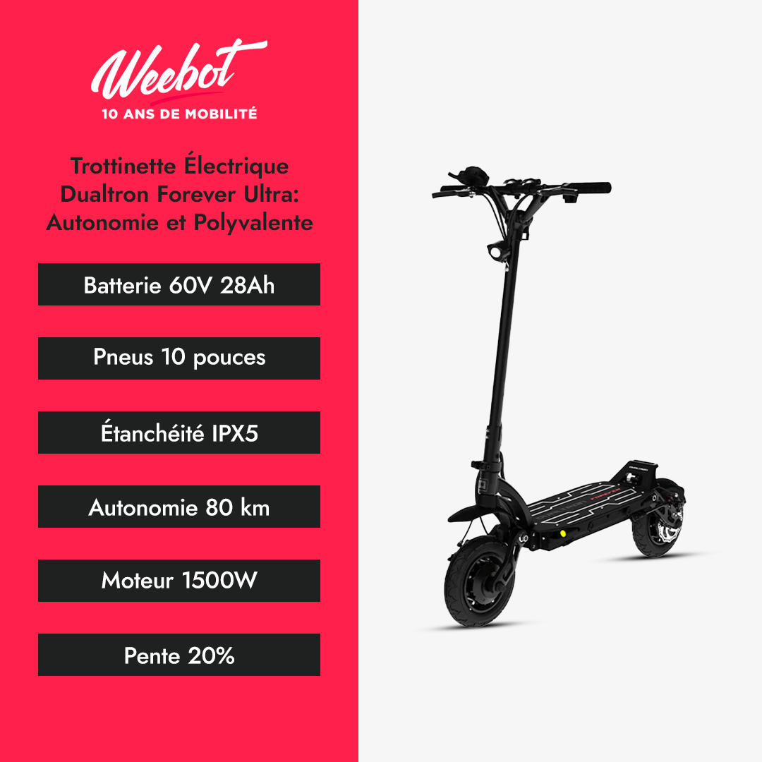 Trottinette Électrique Dualtron Forever Ultra descriptif