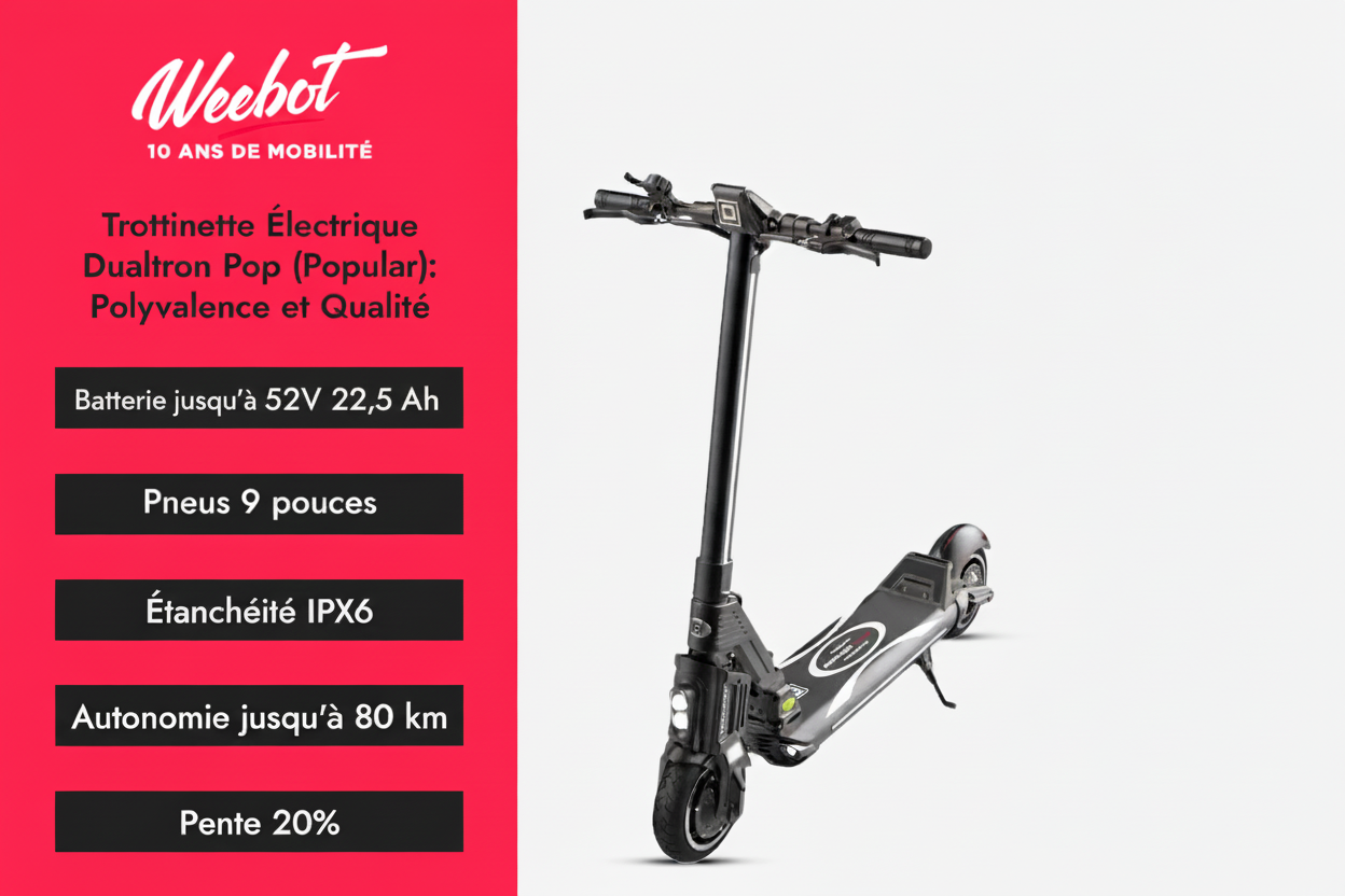 Trottinette Électrique Dualtron Pop descriptif