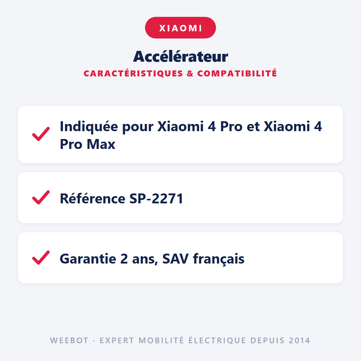 Accélérateur : caractéristiques et compatibilité