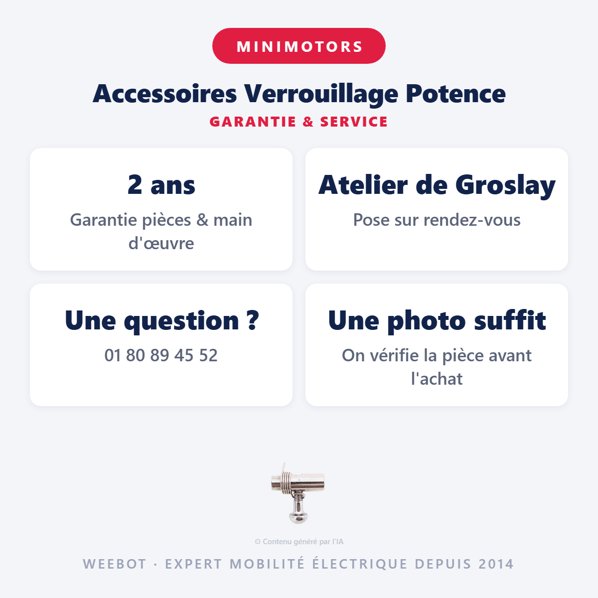 Accessoires Verrouillage Potence Pour Trottinette Électrique Dualtron Thunder 3 - Weebot