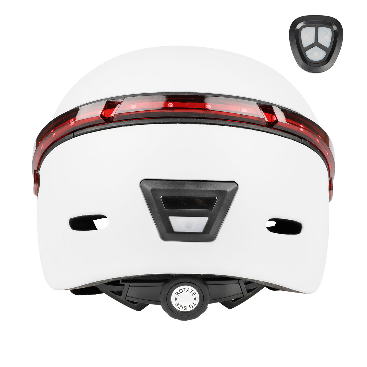 Casque avec Éclairage LED et Clignotants Télécommandés, vue 3