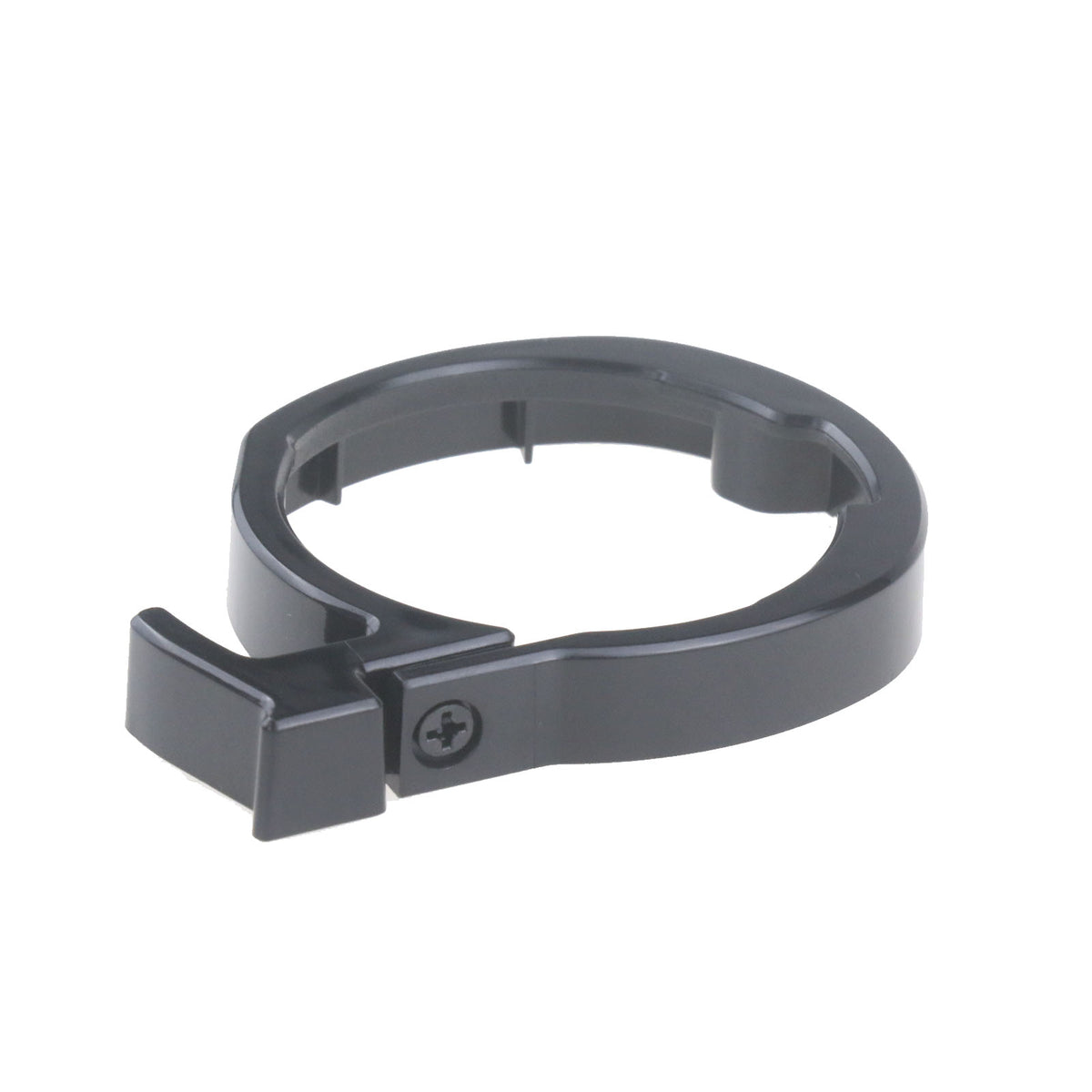 Bague de blocage de pliage en plastique noir vue en perspective