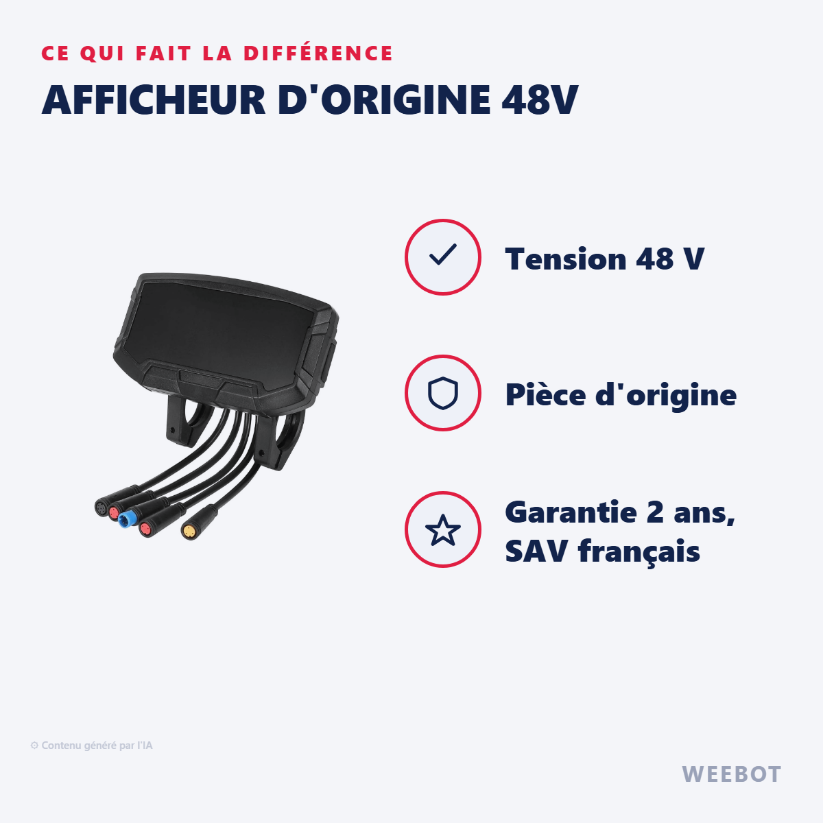 Afficheur d'Origine 48V : les points forts