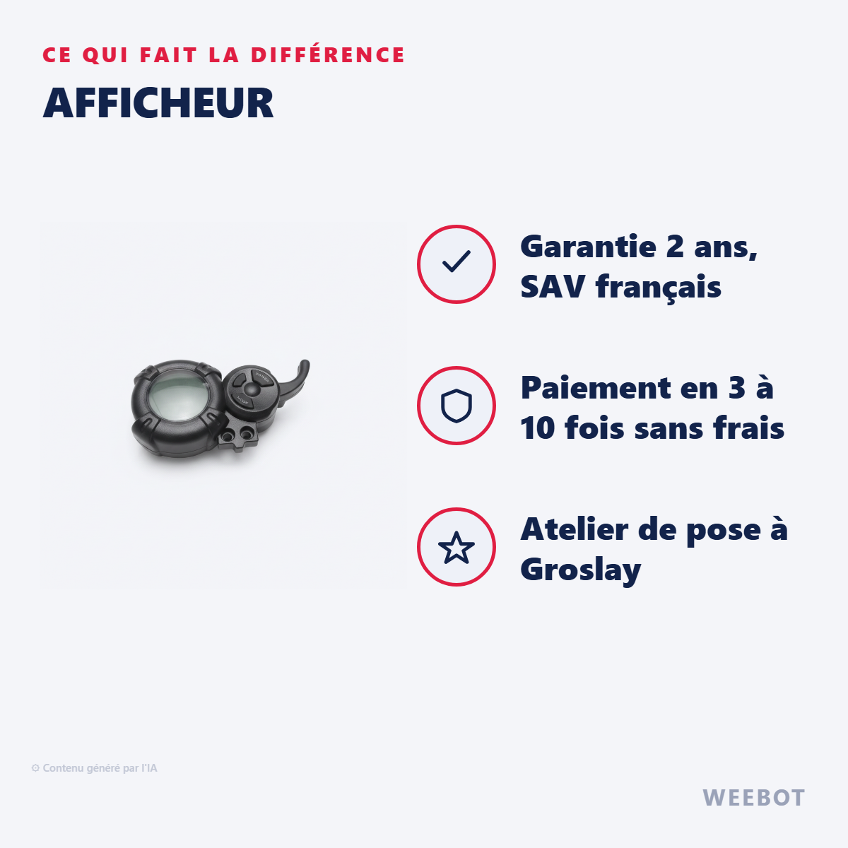 Afficheur : les points forts