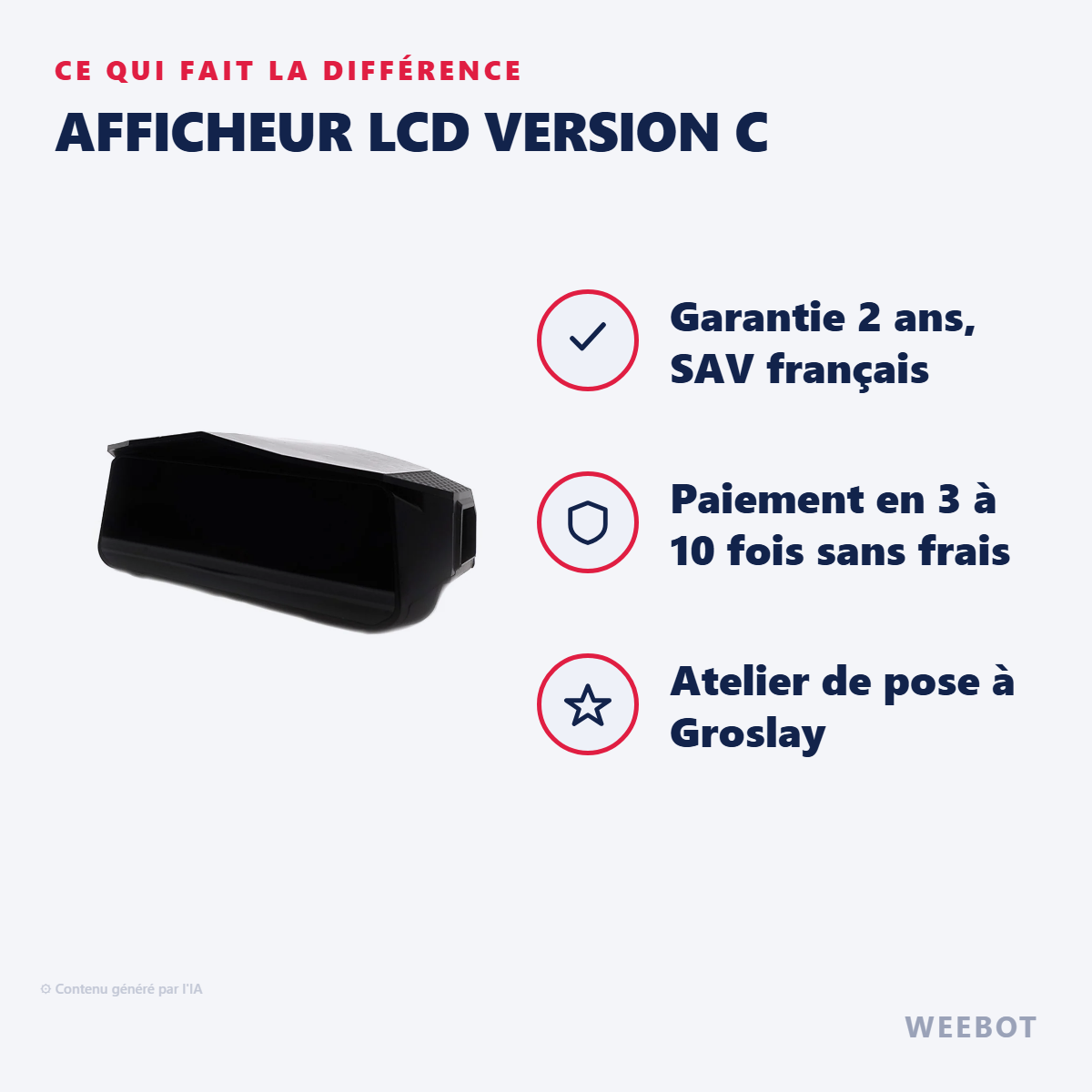Afficheur LCD Version C : les points forts