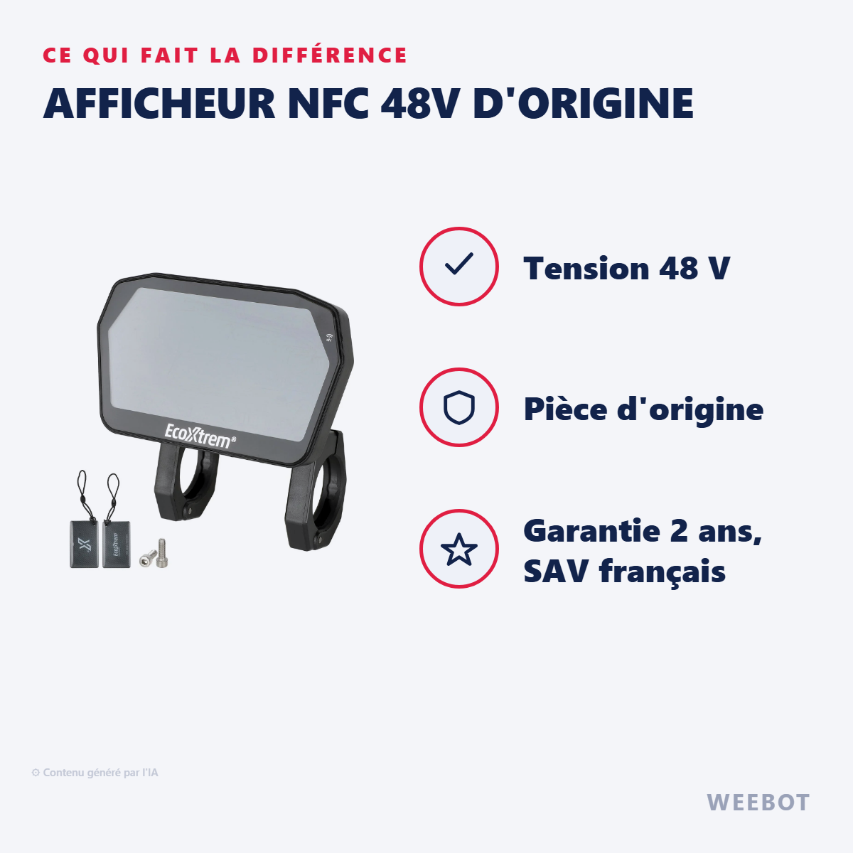 Afficheur NFC 48V d'Origine : les points forts