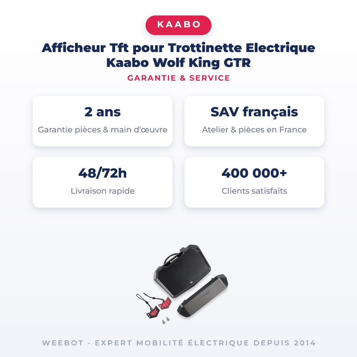 Afficheur Tft pour Trottinette Electrique Kaabo Wolf King GTR - Weebot