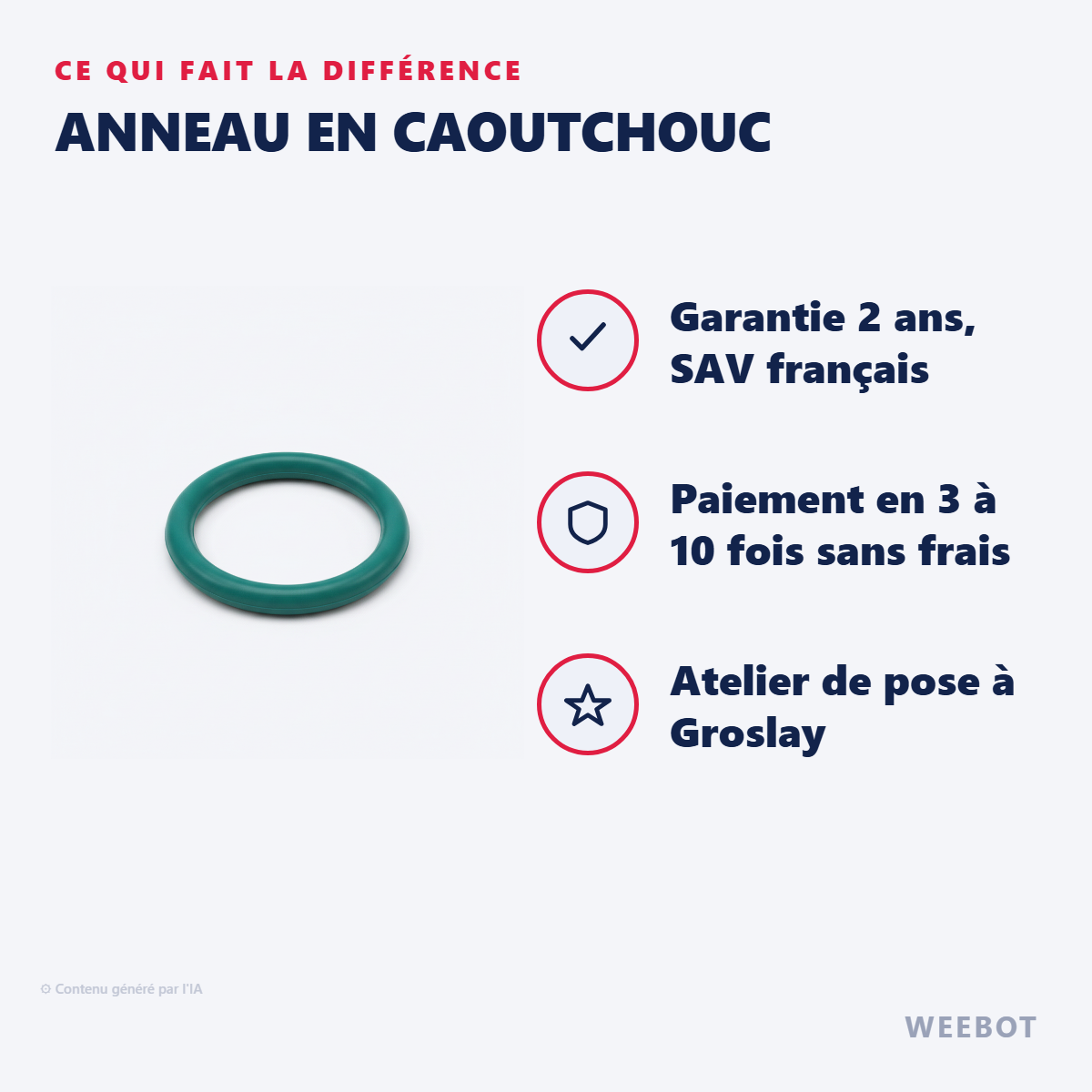 Anneau en Caoutchouc : les points forts
