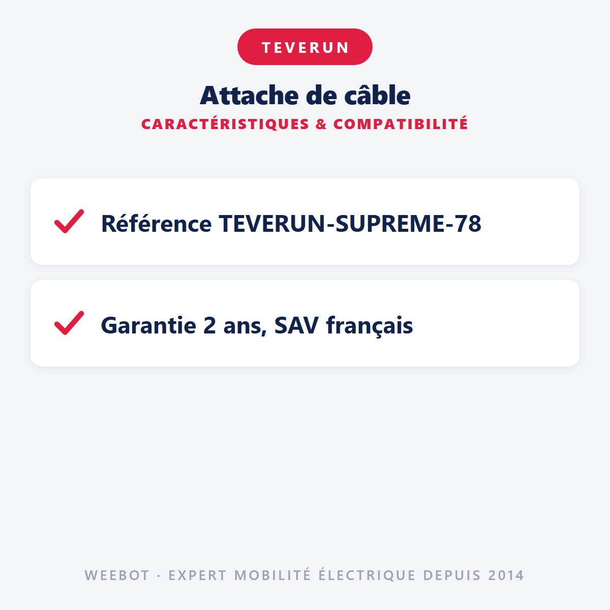 Attache de câble : caractéristiques et compatibilité