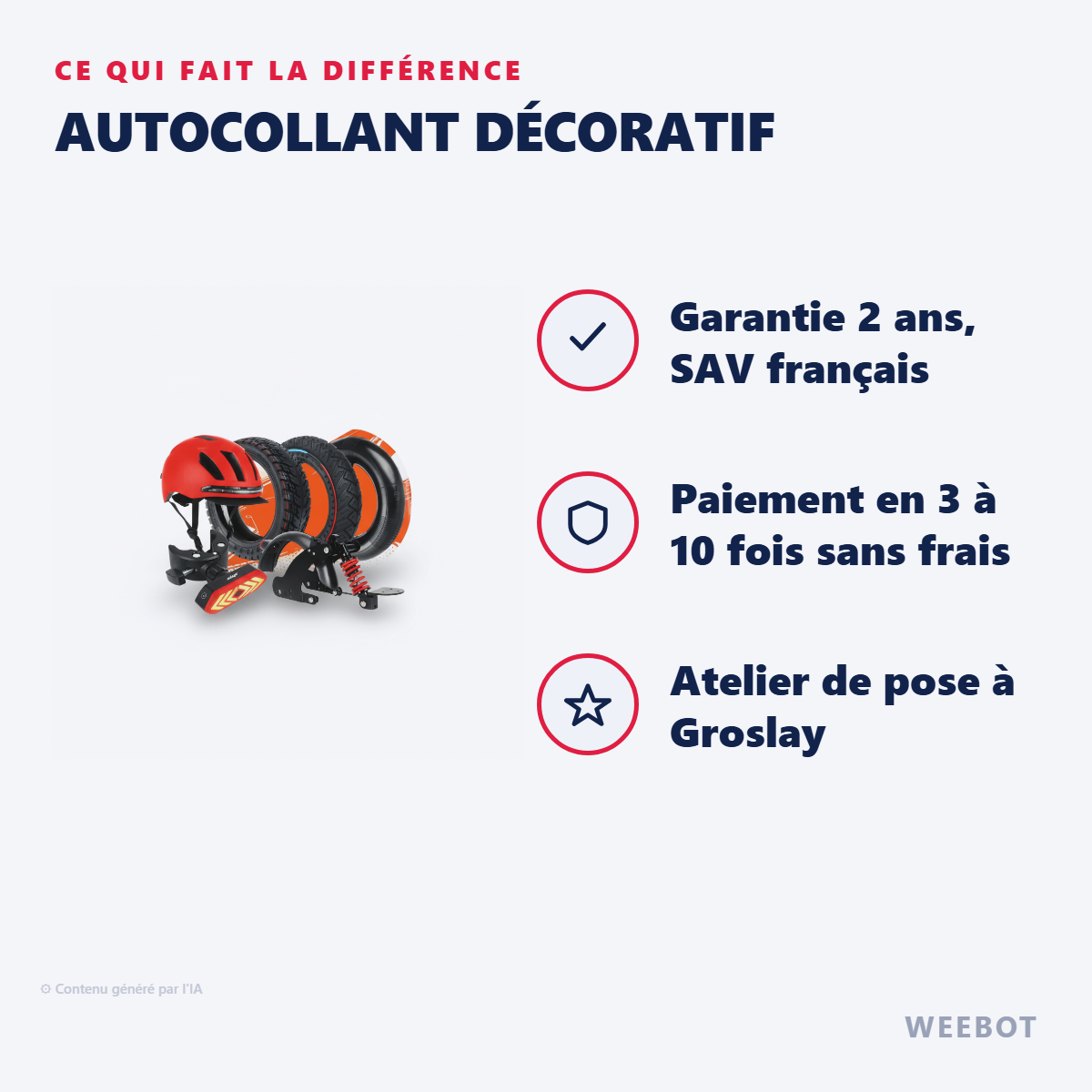 Autocollant Décoratif : les points forts