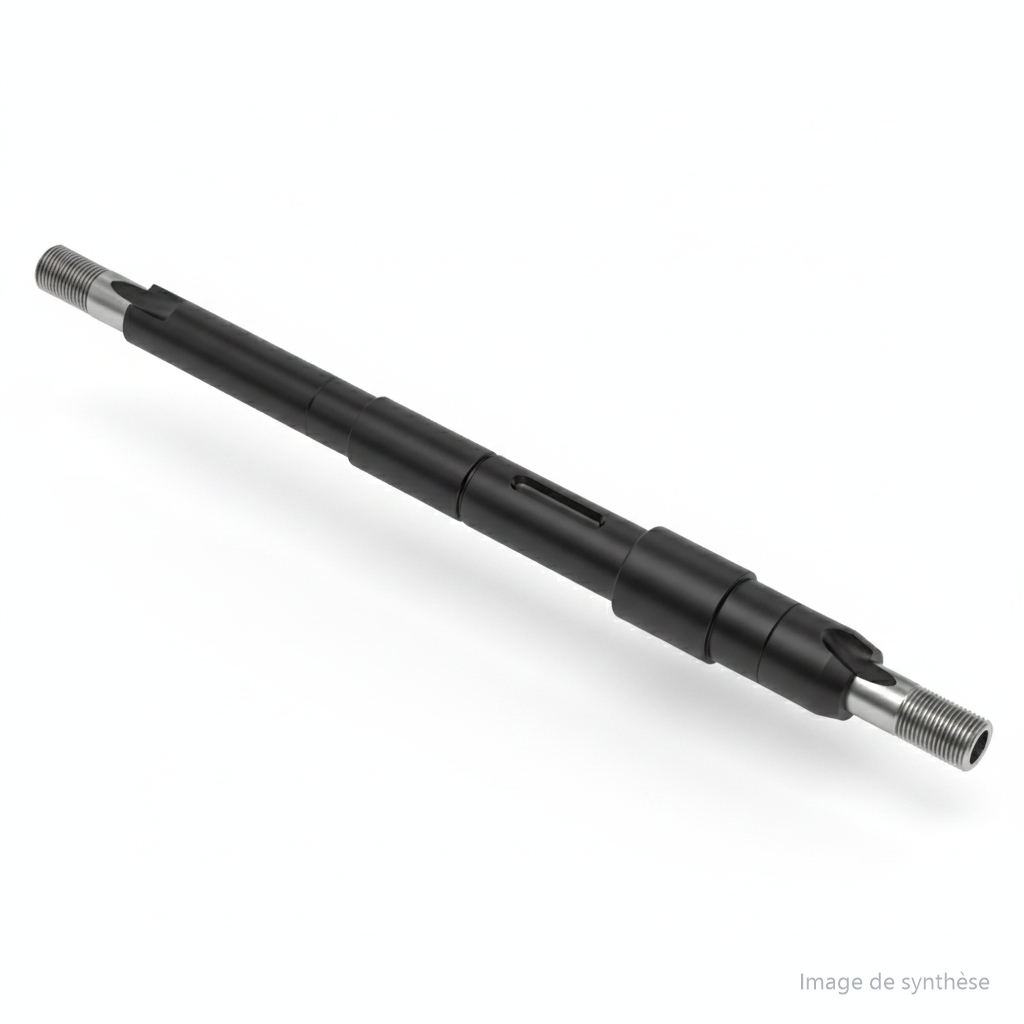 Schéma technique d'un axe de moteur pour trottinette électrique Dualtron