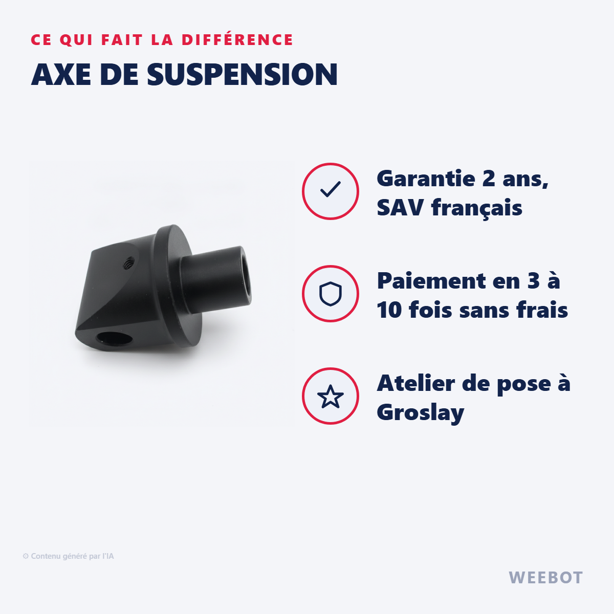 Axe De Suspension : les points forts