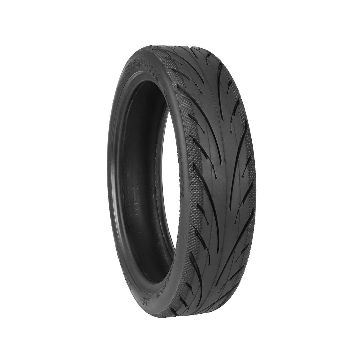 Pneu Yuanxing 10 pouces 60/55-7,5 noir pour trottinette électrique vu de trois-quarts