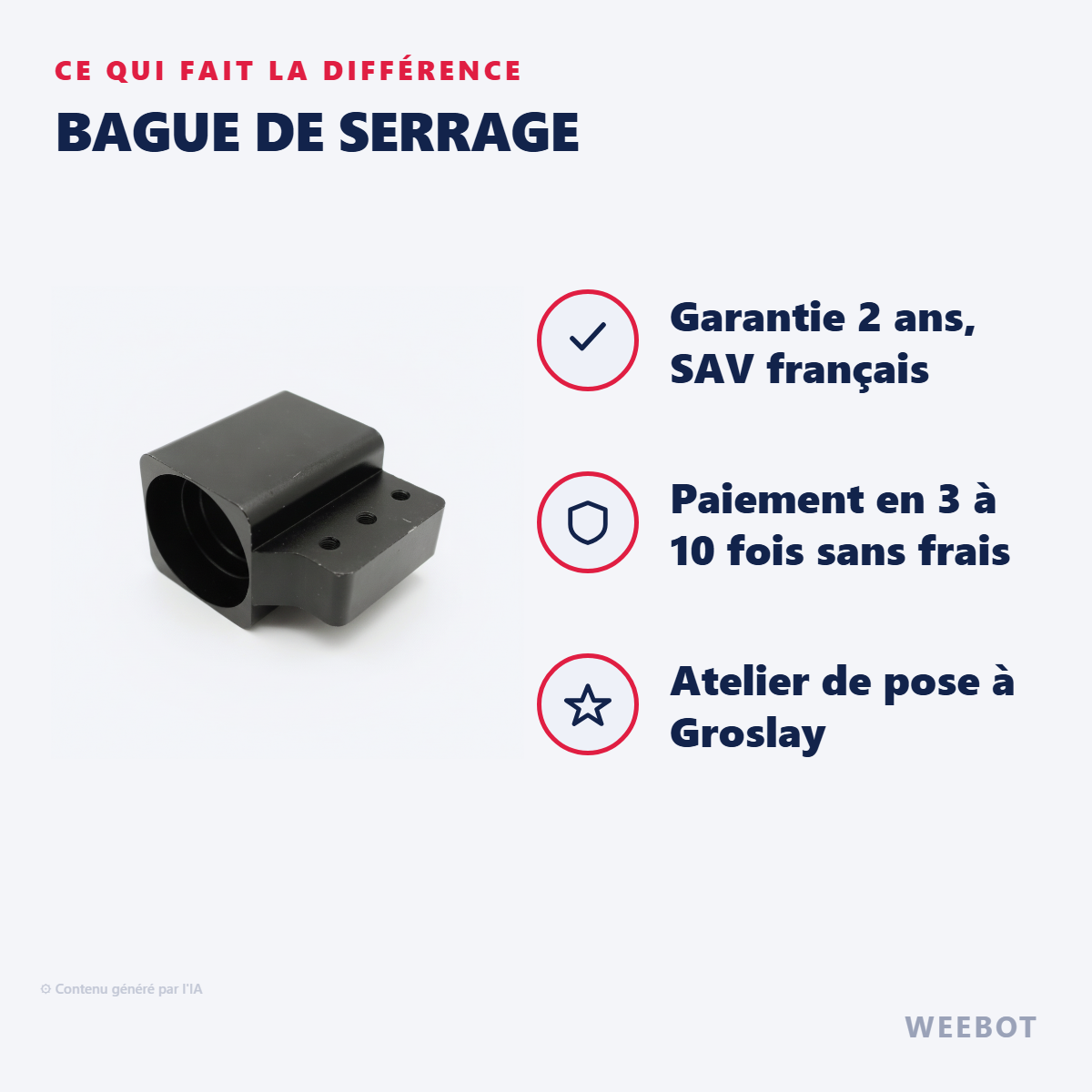 Bague de serrage : les points forts