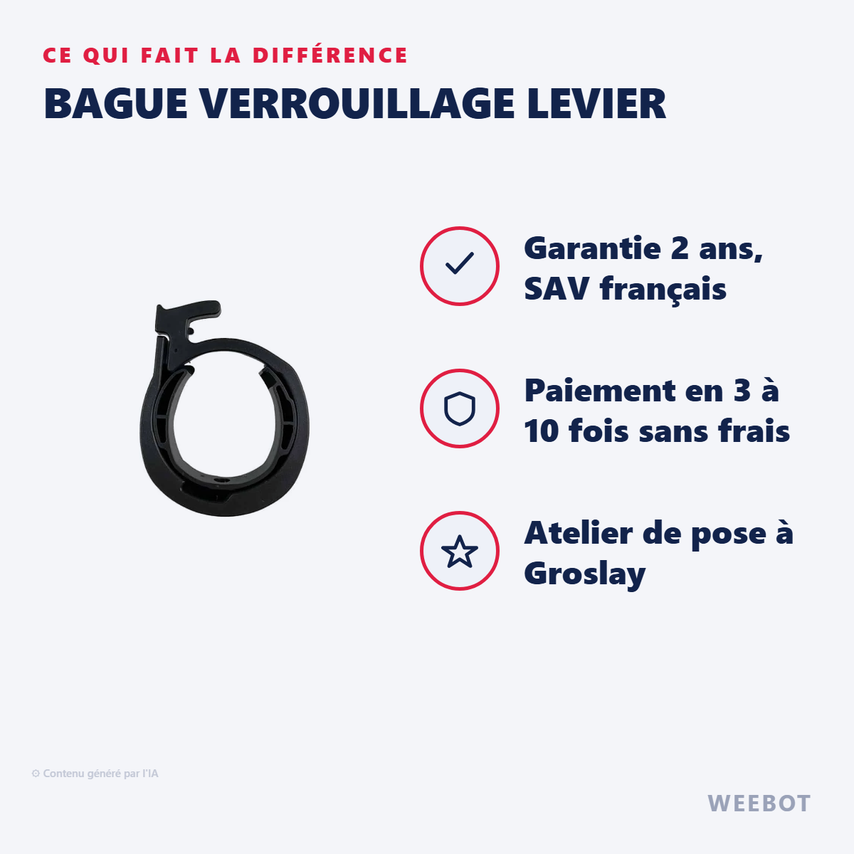 Bague Verrouillage Levier : les points forts
