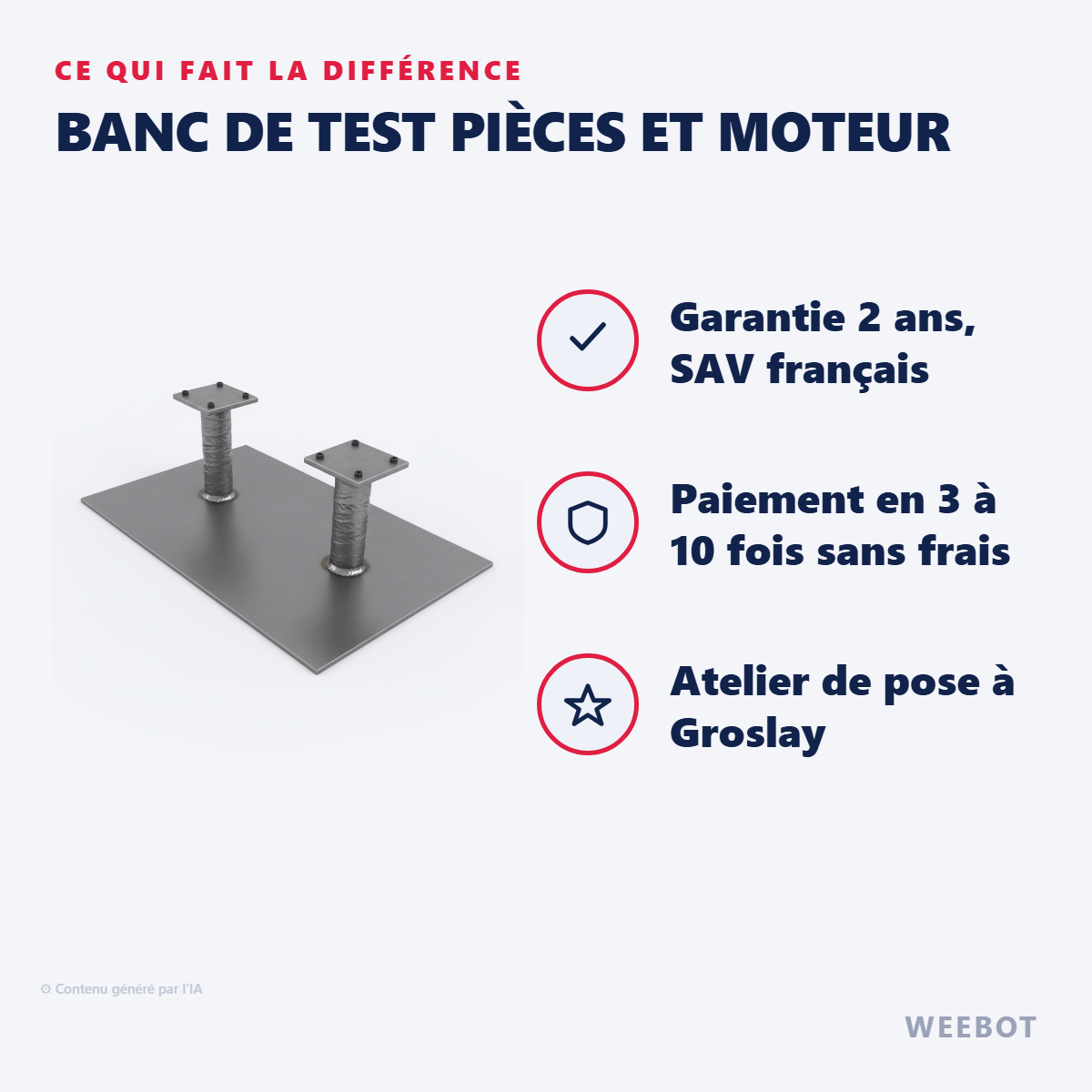 Banc de Test Pièces et Moteur : les points forts
