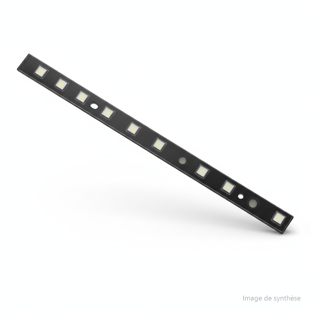 Illustration d'une barre LED de bras arrière pour trottinette électrique