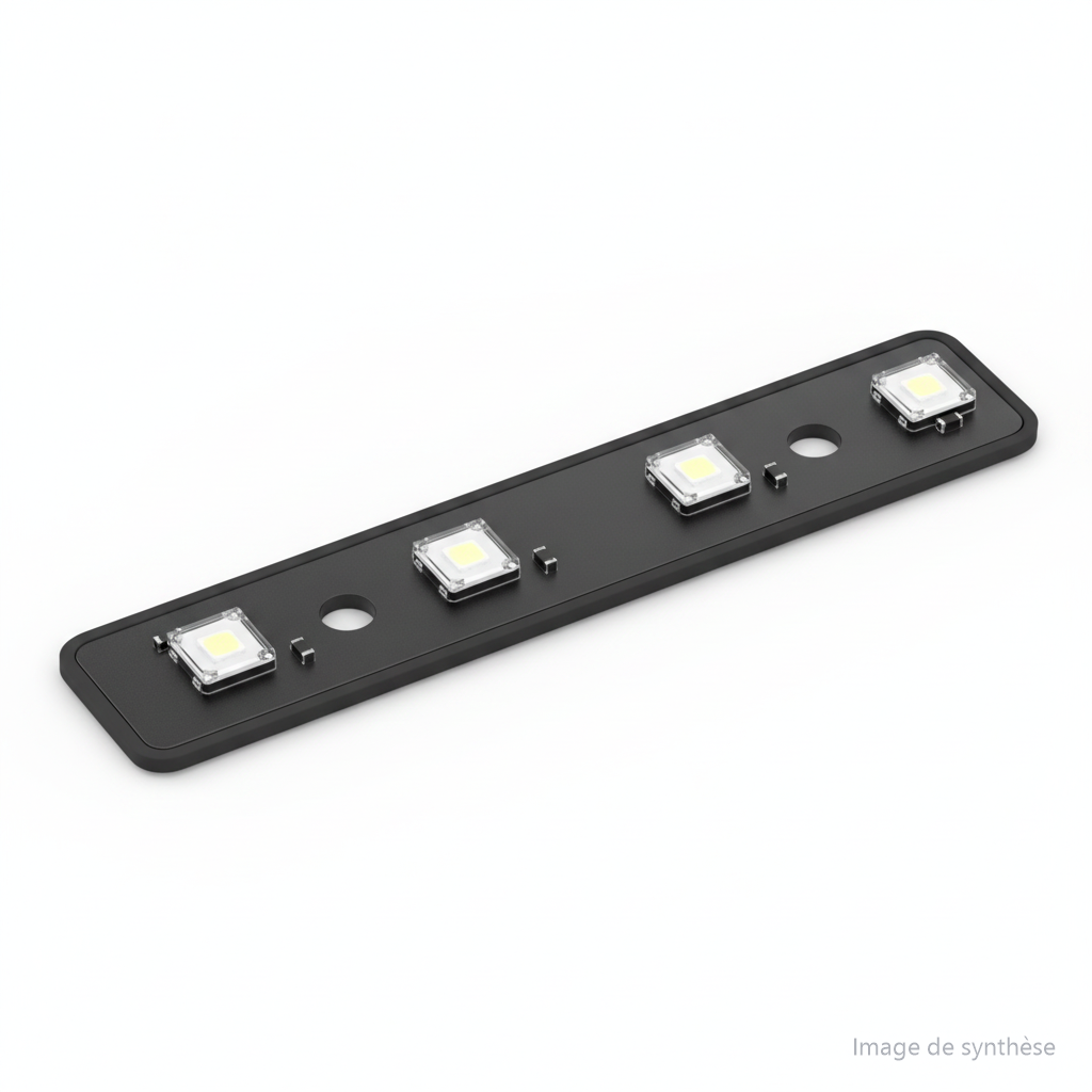 Schéma d'une barre LED de bras arrière pour trottinette électrique Dualtron Thunder 3