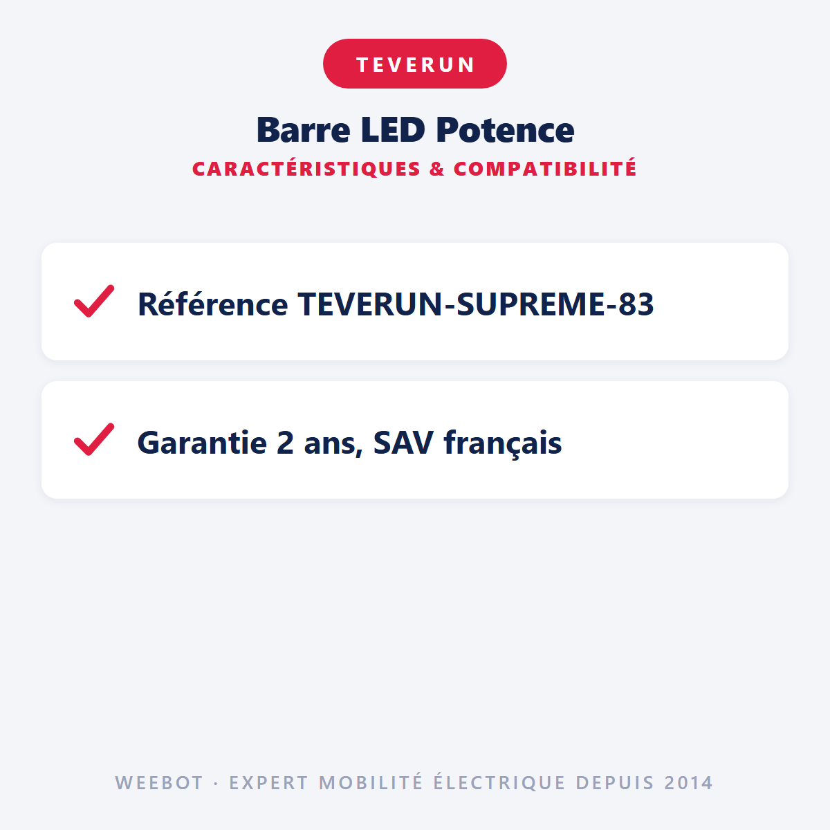 Barre LED Potence : caractéristiques et compatibilité