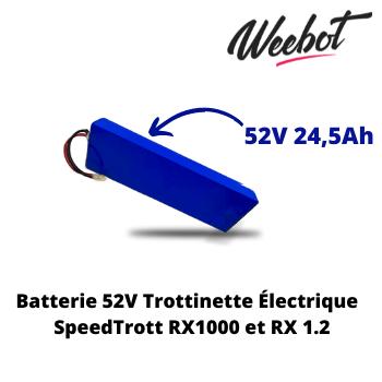 Batterie Trottinette Électrique 52V RX 1000 et RX1.2 - SpeedTrott (Batterie Uniquement) - Weebot