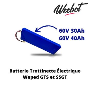 Batterie Trottinette Electrique 60V GTS, SSGT - Weped (Batterie Uniquement) - Weebot