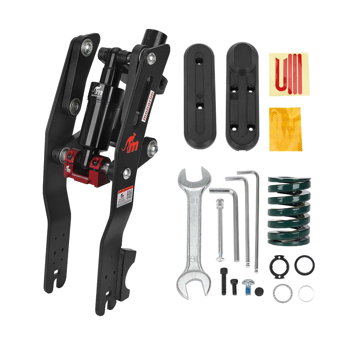 Kit de suspension avant Monorim MF2 noir avec accessoires et outils de montage
