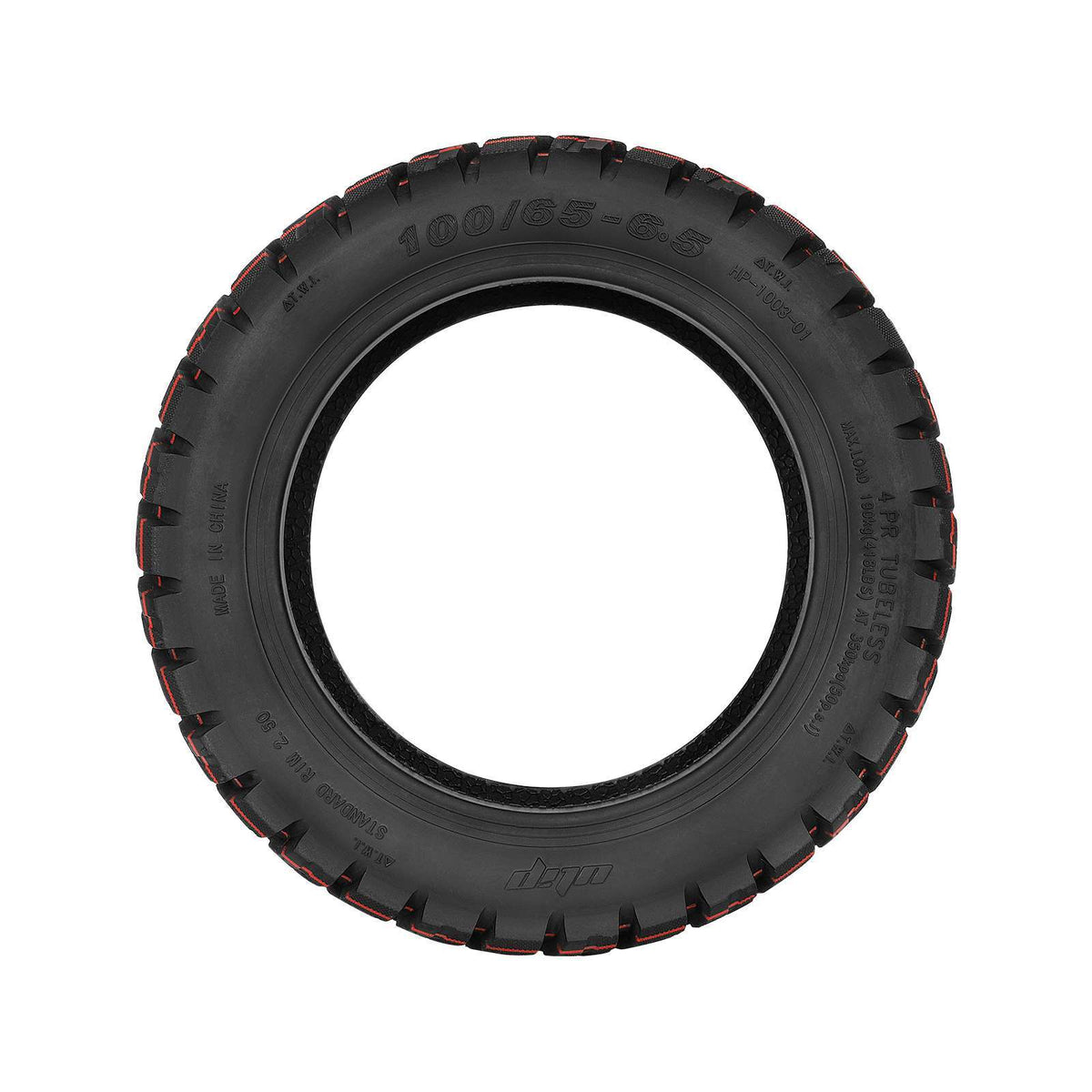 Pneu Tubeless Tout-Terrain 10 Pouces (100/65-6,5) Auto-Réparant avec Gel Anti-Crevaison et Valve, vue 6