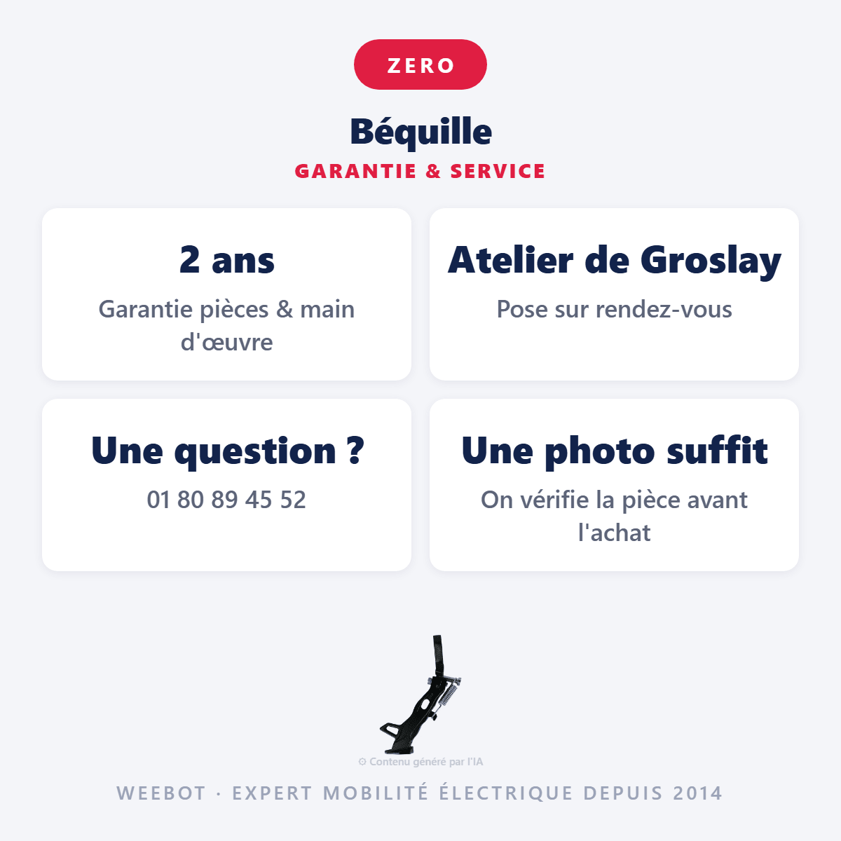 Béquille pour Trottinette Électrique Z11X - Weebot