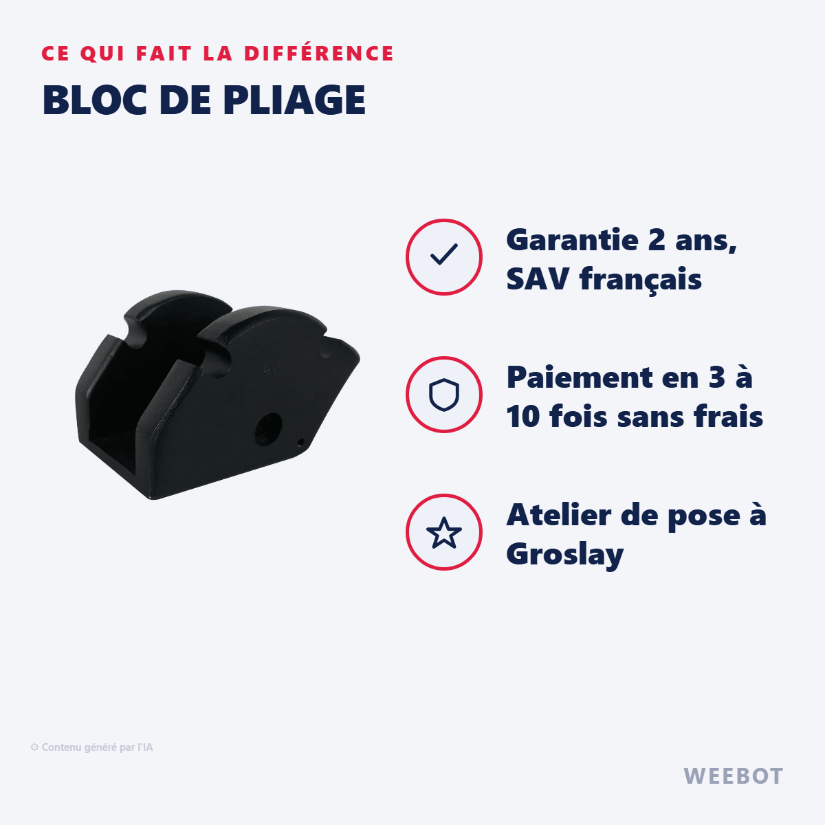 Bloc de Pliage pour Trottinette Électrique Z8 - Weebot