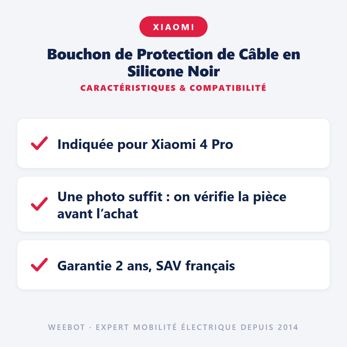 Bouchon de Protection de Câble en Silicone Noir : caractéristiques et compatibilité