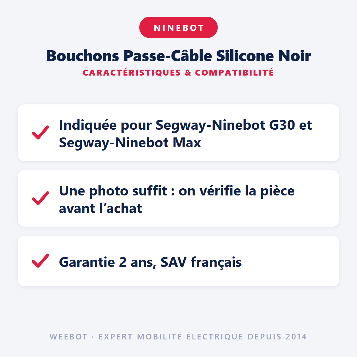 Bouchons Passe-Câble Silicone Noir : caractéristiques et compatibilité