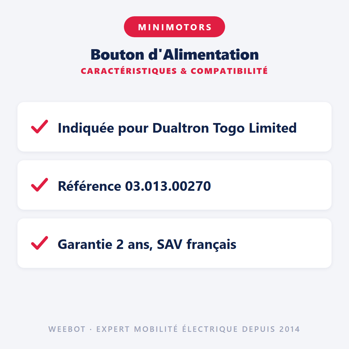 Bouton d'Alimentation : caractéristiques et compatibilité