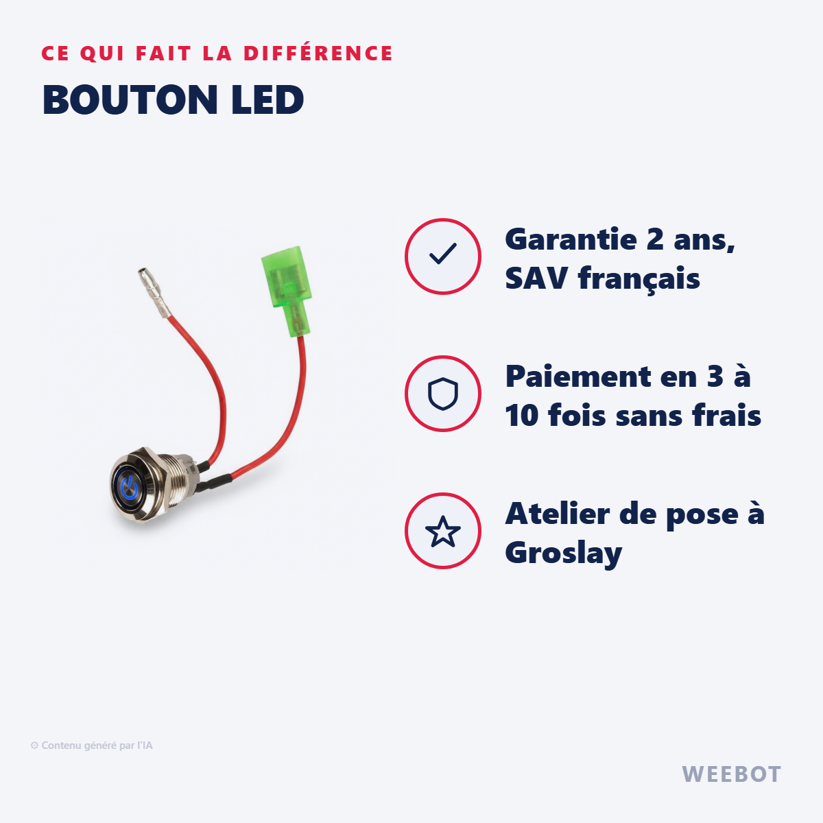 Bouton Led : les points forts