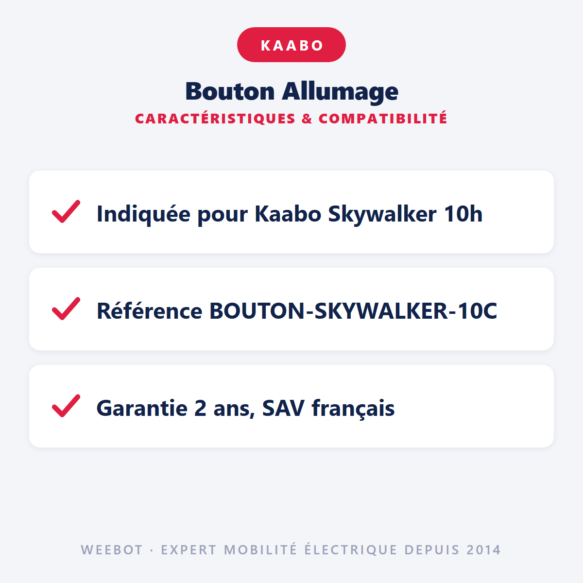 Bouton Allumage : caractéristiques et compatibilité
