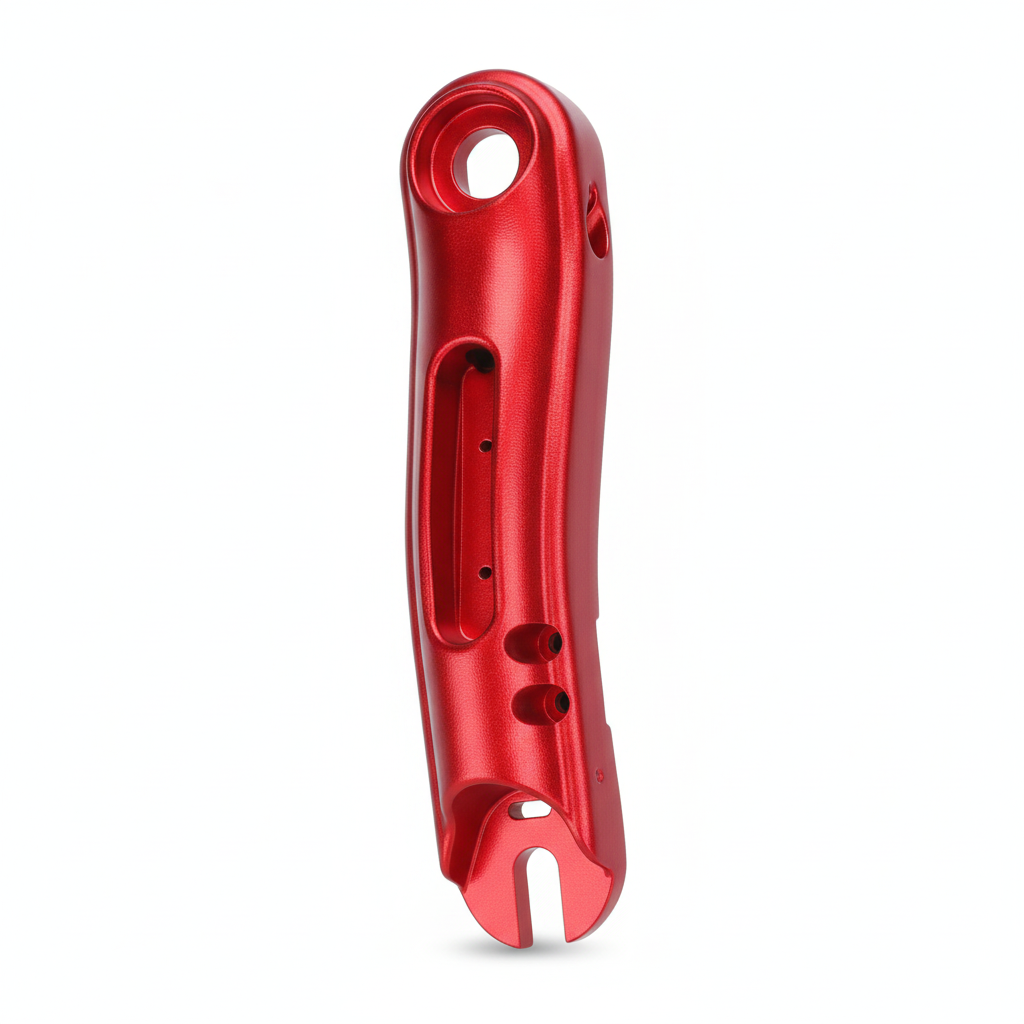 bras de suspension arriere gauche rouge pour trottinette electrique dualtron achilleus
