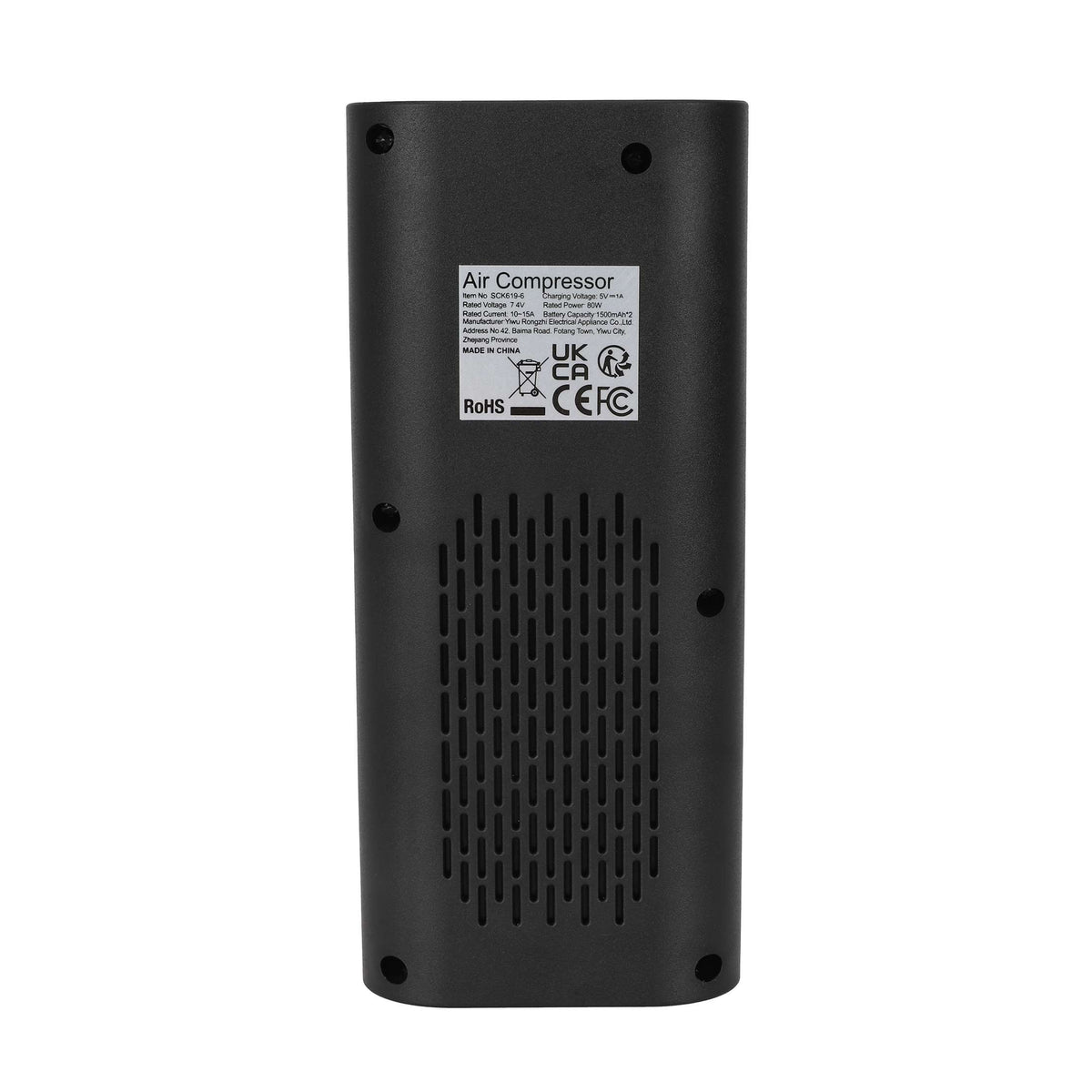 Pompe à Air Électrique Portative avec Écran LCD et Embouts Noir, vue 4